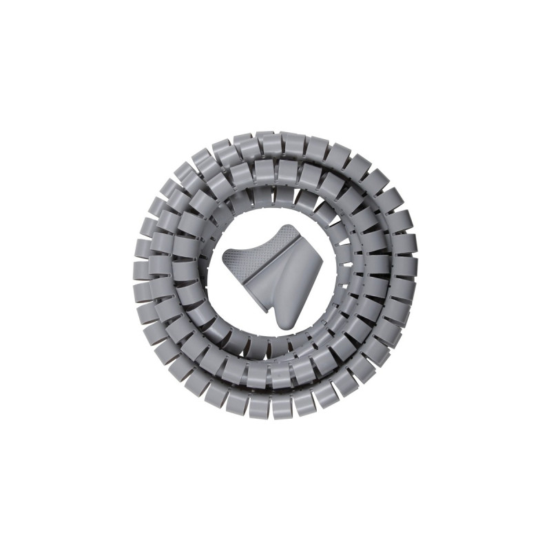 Brennenstuhl Spiralschlauch 2,5 Meter, Kabelschlauch(grau, Ø 20mm, Retail)