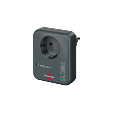 Brennenstuhl Steckdosenadapter mit Überspannungsschutz(anthrazit, 13.500A Überspannungsschutz)