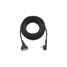 Brennenstuhl Verlängerungskabel, 1x Winkel-Flachstecker(schwarz, 10 Meter)