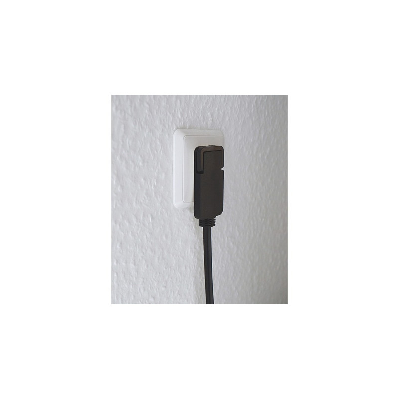Brennenstuhl Verlängerungskabel, 1x Winkel-Flachstecker(schwarz, 10 Meter)