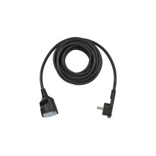 Brennenstuhl Verlängerungskabel, 1x Winkel-Flachstecker(schwarz, 5 Meter)