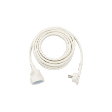 Brennenstuhl Verlängerungskabel, 1x Winkel-Flachstecker(weiß, 5 Meter)