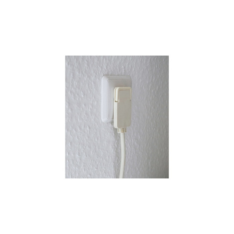 Brennenstuhl Verlängerungskabel, 1x Winkel-Flachstecker(weiß, 2 Meter)