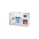 Brita fill&enjoy Marella Cool & 12 Kartuschen MAXTRA+, Vorteilspack, Kanne(transparent/blau, mit Wasserfilter)