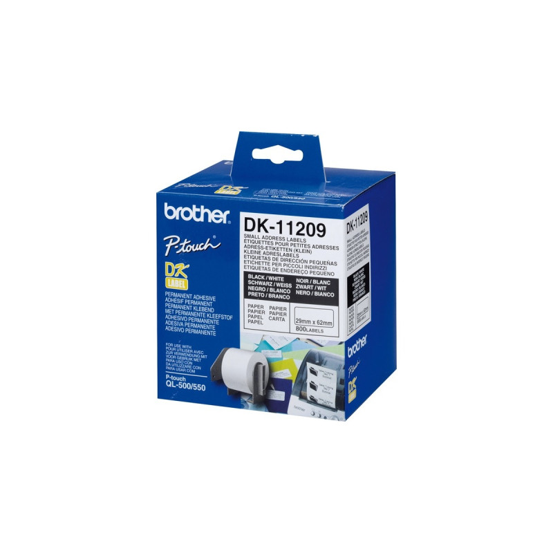 Brother DK-11209 Adress-Etiketten, Schriftband