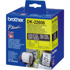 Brother Endlos-Etikett (Film) DK-22606, Schriftband(Gelb)