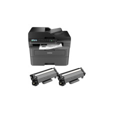 Brother MFC-L2827DWXL, Multifunktionsdrucker(dunkelgrau, USB, LAN, WLAN, Scan, Kopie, Fax)
