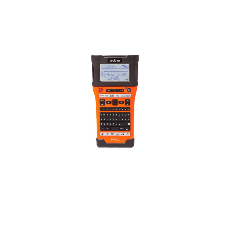 Brother P-touch E5500WNIVP, Beschriftungsgerät(orange/schwarz, WLAN, USB)
