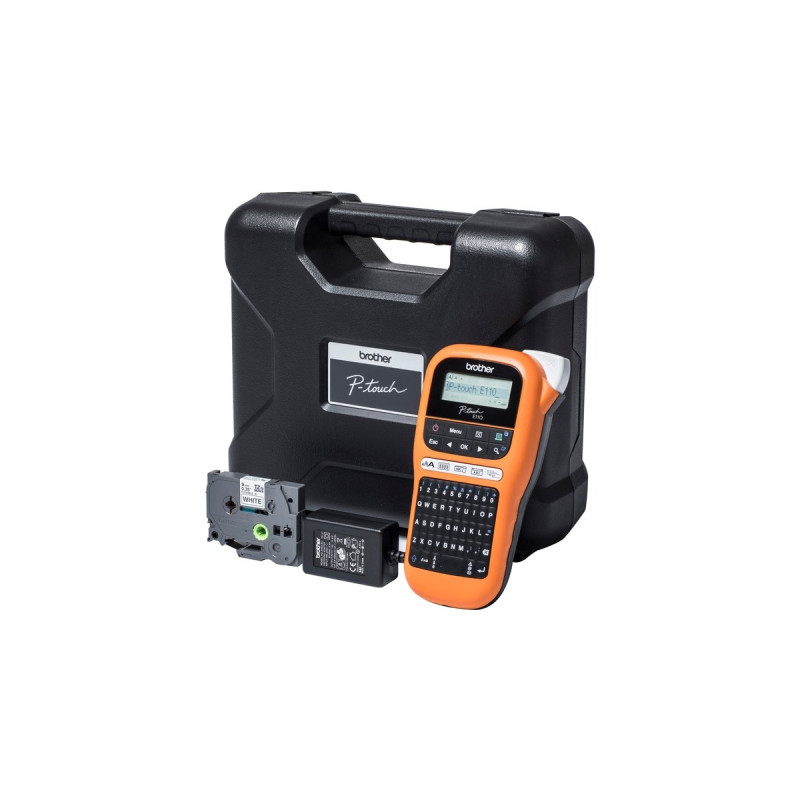 Brother P-touch PT-E110VP, Beschriftungsgerät(orange/schwarz)