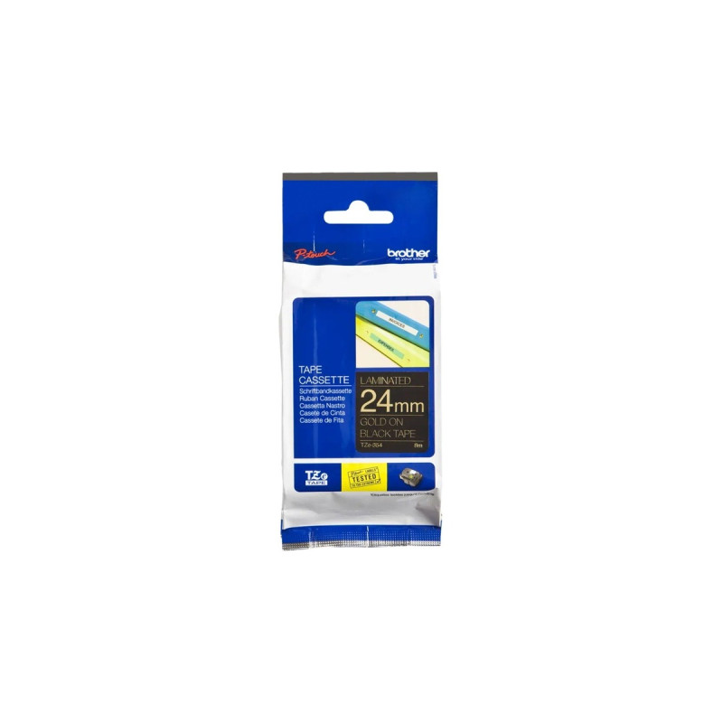 Brother Schriftband TZe-354(24 mm, gold auf schwarz)