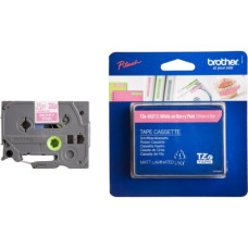 Brother Schriftband TZe-MQP35(12 mm, weiß auf pink (matt))