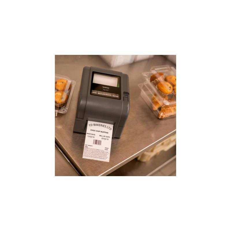 Brother TD-4420TN, Etikettendrucker(grau, Thermotransfer / Thermodirektdruck)