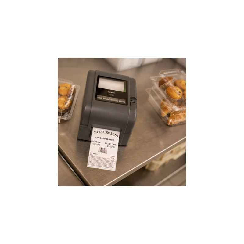 Brother TD-4520TN, Etikettendrucker(grau, Thermotransfer / Thermodirektdruck)