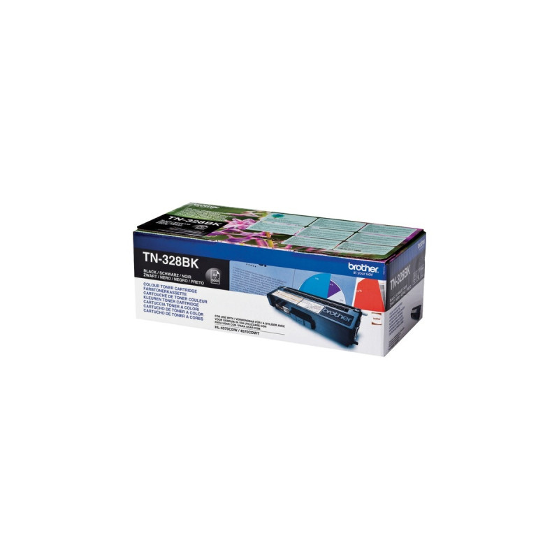 Brother TN-328BK schwarz, Toner(Retail)
