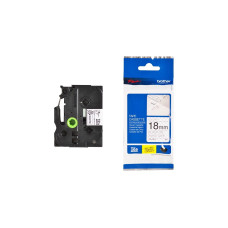 Brother TZe-SE4, Schriftband(18 mm, Schwarz auf Weiß)