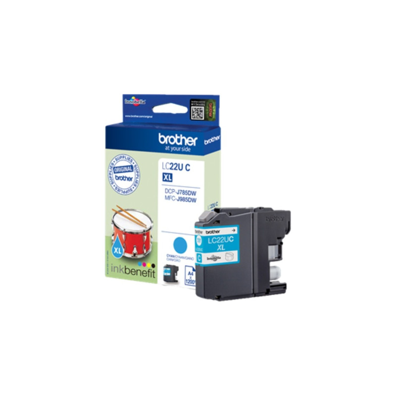 Brother Tinte cyan LC-22UC