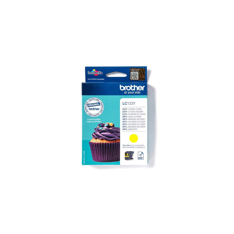 Brother Tinte gelb LC-123Y(Retail)