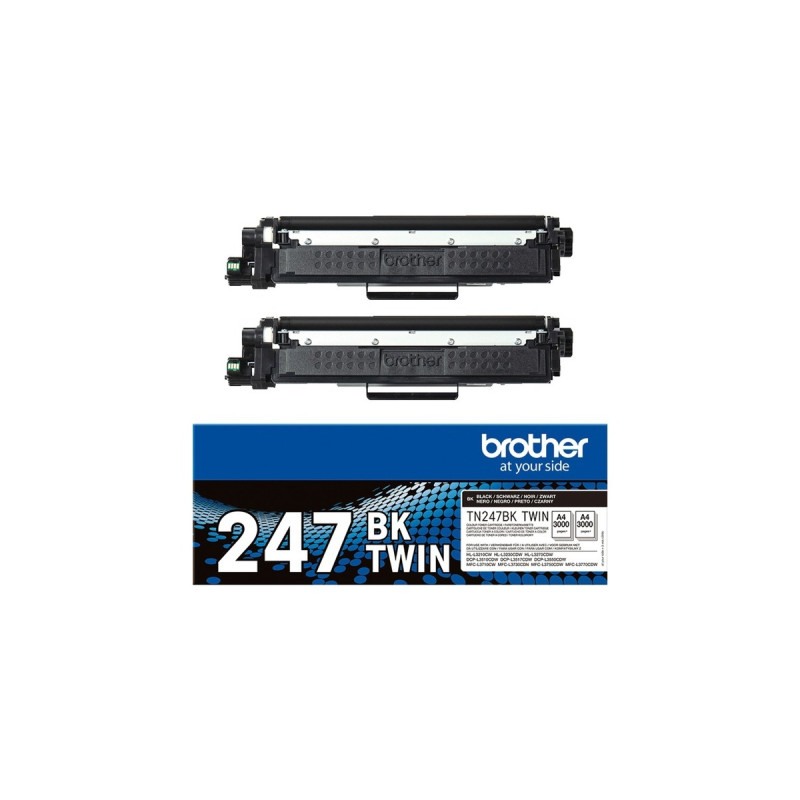 Brother Toner schwarz TN-247BKTWIN(Doppelpack)