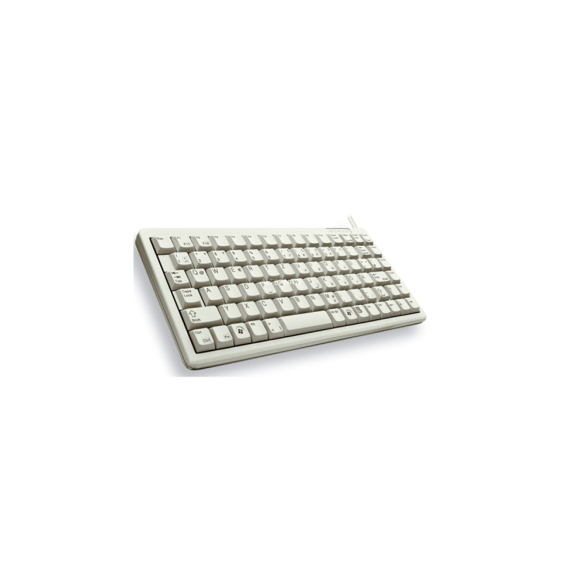 CHERRY Compact-Keyboard G84-4100, Tastatur(weiß, US-Layout, Cherry Mechanisch)