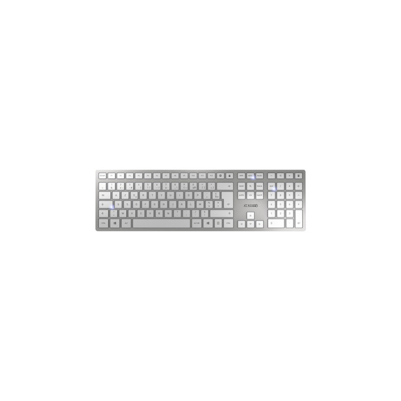 CHERRY DW 9100 SLIM, Desktop-Set(weiß/silber, BE-Layout, SX-Scherentechnologie)