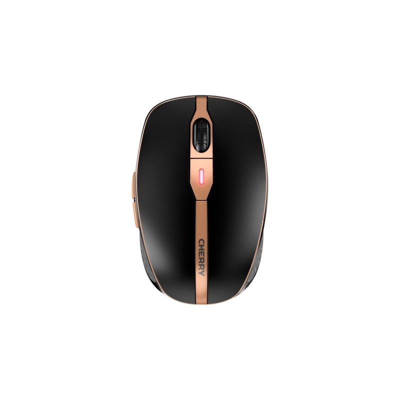 CHERRY DW 9100 SLIM + McAfee Bundle, Desktop-Set(schwarz/bronze, DE-Layout, SX-Scherentechnologie)
