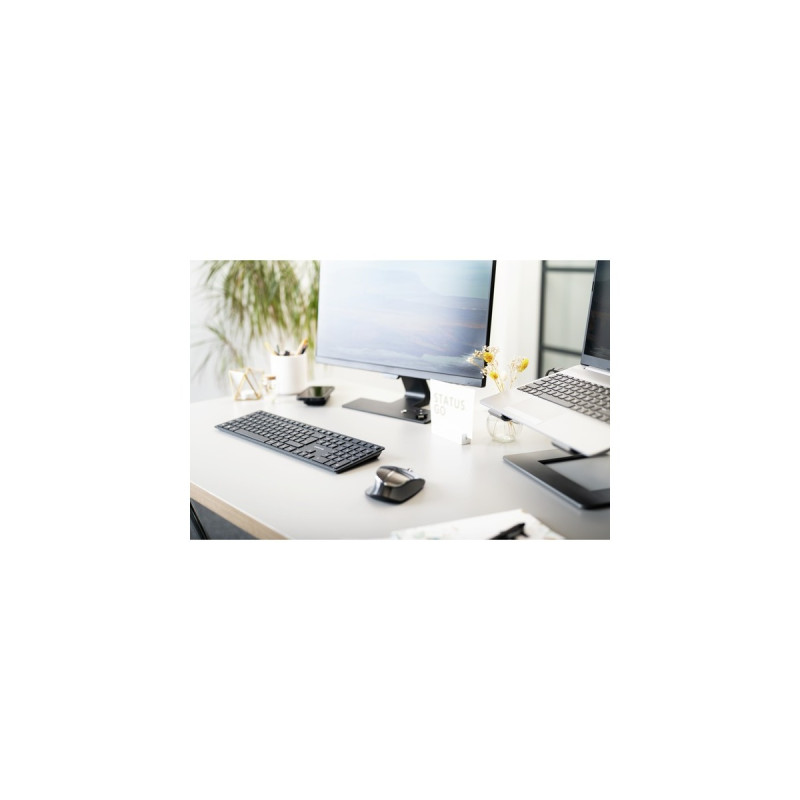 CHERRY DW 9500 SLIM, Desktop-Set(schwarz/grau, DE-Layout, SX-Scherentechnologie)