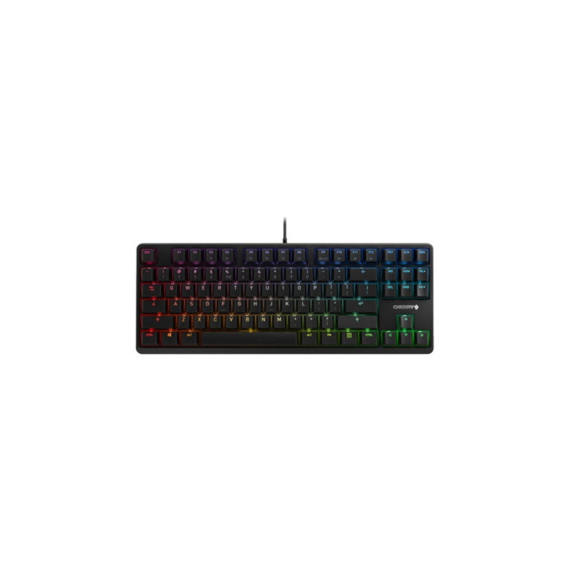 CHERRY G80-3000N RGB TKL, Tastatur(schwarz, EU-Layout (QWERTY), Cherry MX Silent Red)