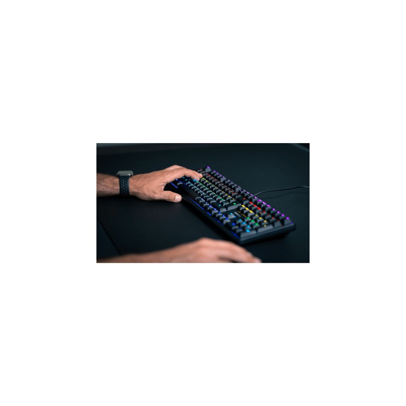 CHERRY G80-3000N RGB, Tastatur(schwarz, DE-Layout, Cherry MX Silent Red)