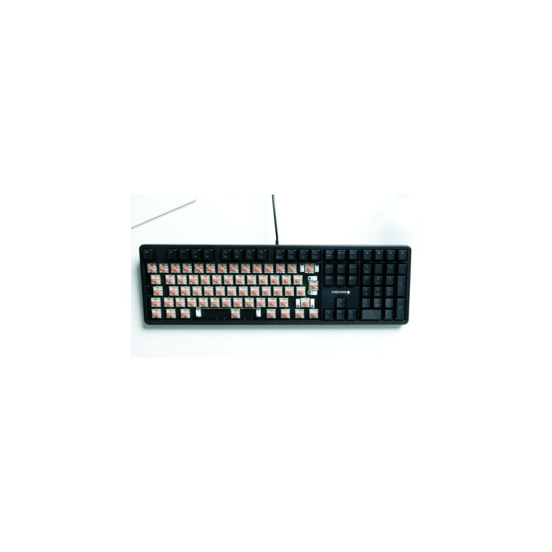 CHERRY G80-3000N RGB, Tastatur(schwarz, DE-Layout, Cherry MX Silent Red)