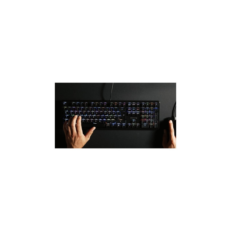 CHERRY G80-3000N RGB, Tastatur(schwarz, DE-Layout, Cherry MX Silent Red)