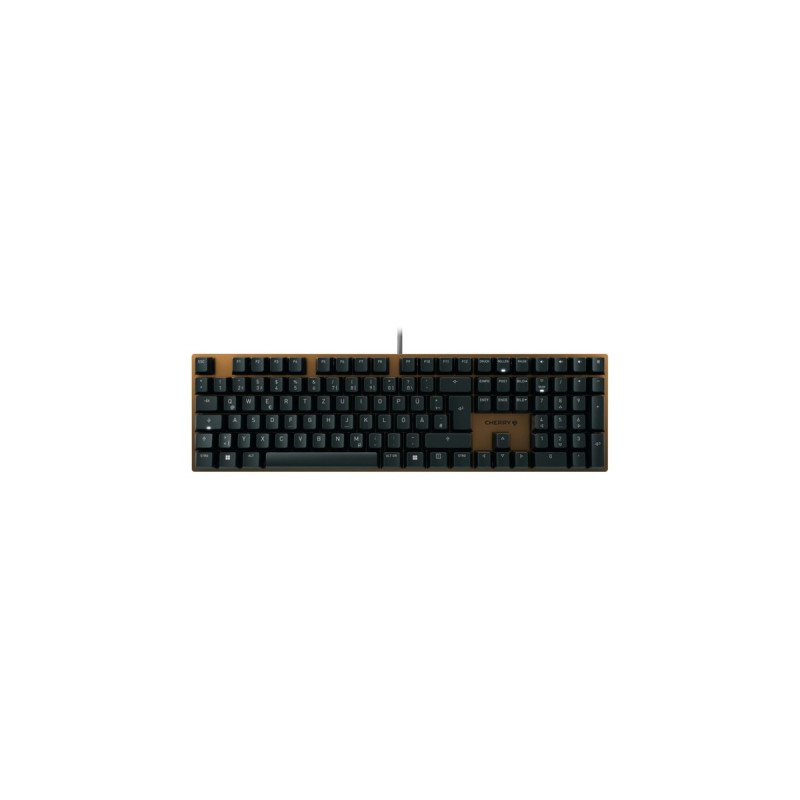 CHERRY KC 200 MX, Tastatur(schwarz/bronze, DE-Layout, Cherry MX2A Silent Red)
