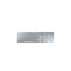 CHERRY KC 6000 SLIM, Tastatur(silber, DE-Layout)
