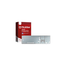 CHERRY KW 9100 SLIM FOR MAC + McAfee Bundle, Tastatur(silber/weiß, DE-Layout, SX-Scherentechnologie)