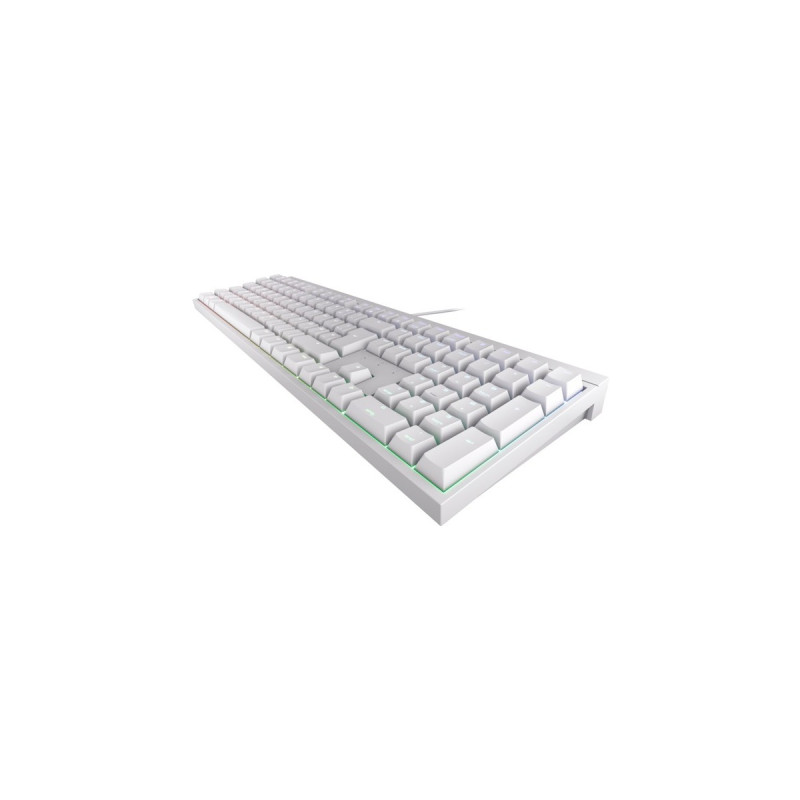 CHERRY MX 2.0S, Gaming-Tastatur(weiß, DE-Layout, Cherry MX Black)