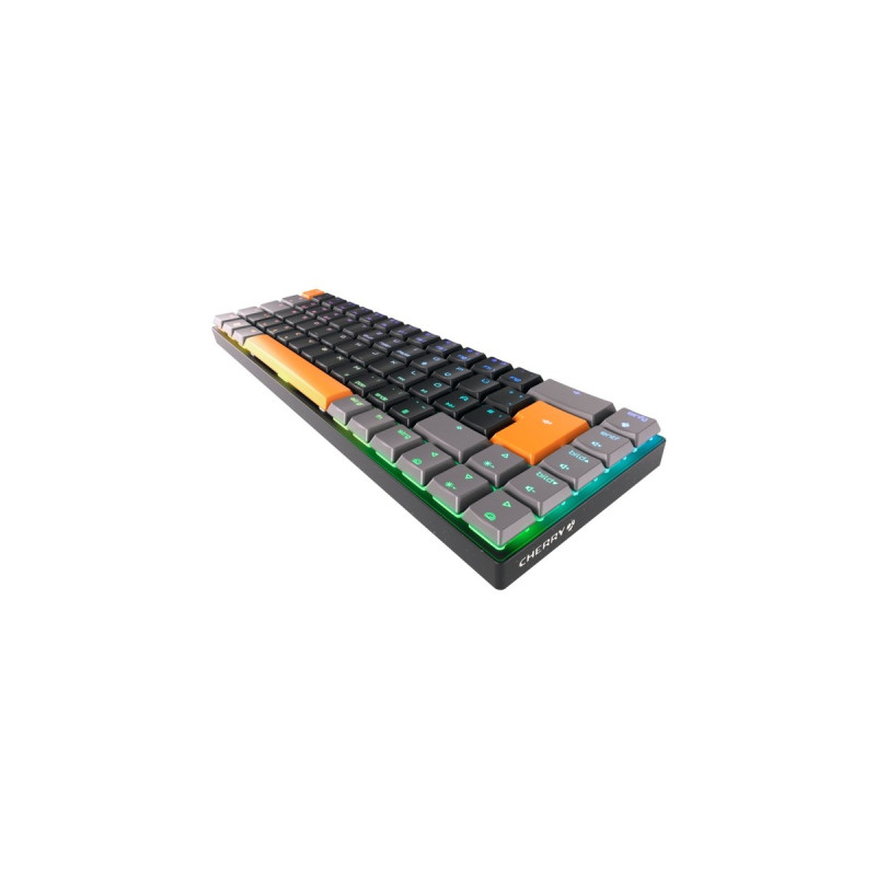 CHERRY MX-LP 2.1 Compact Wireless, Gaming-Tastatur(schwarz/mehrfarbig, DE-Layout, Cherry MX Low Profile RGB Speed)