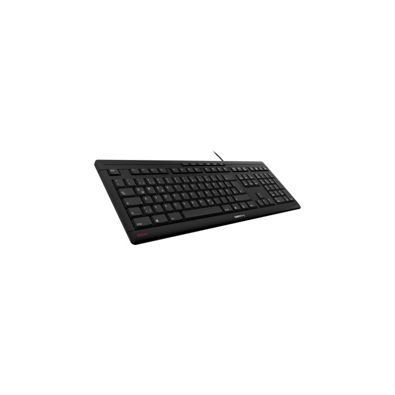 CHERRY STREAM KEYBOARD, Tastatur(schwarz, DE-Layout, SX-Scherentechnologie)