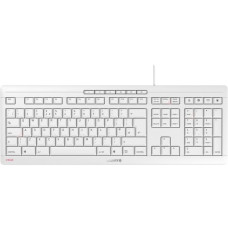 CHERRY STREAM KEYBOARD, Tastatur(weiß/grau, UK-Layout, SX-Scherentechnologie, Outlet)