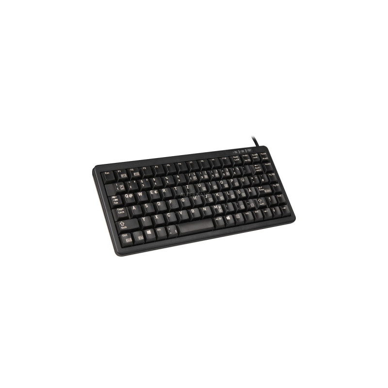 CHERRY Slim G84-4100 Flach, Tastatur(schwarz, DE-Layout, Cherry Mechanisch)