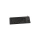 CHERRY Slim Line G84-4400, Tastatur(schwarz, DE-Layout, Cherry Mechanisch, integr. Trackball)