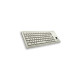 CHERRY Slim Line G84-4400, Tastatur(beige, US-Layout, Cherry Mechanisch, integr. Trackball)