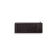 CHERRY Slim Line G84-4400, Tastatur(schwarz, DE-Layout, Cherry Mechanisch, integr. Trackball)