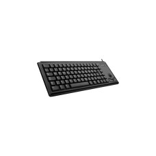 CHERRY Slim Line G84-4400, Tastatur(schwarz, US-Layout, integr. Trackball)