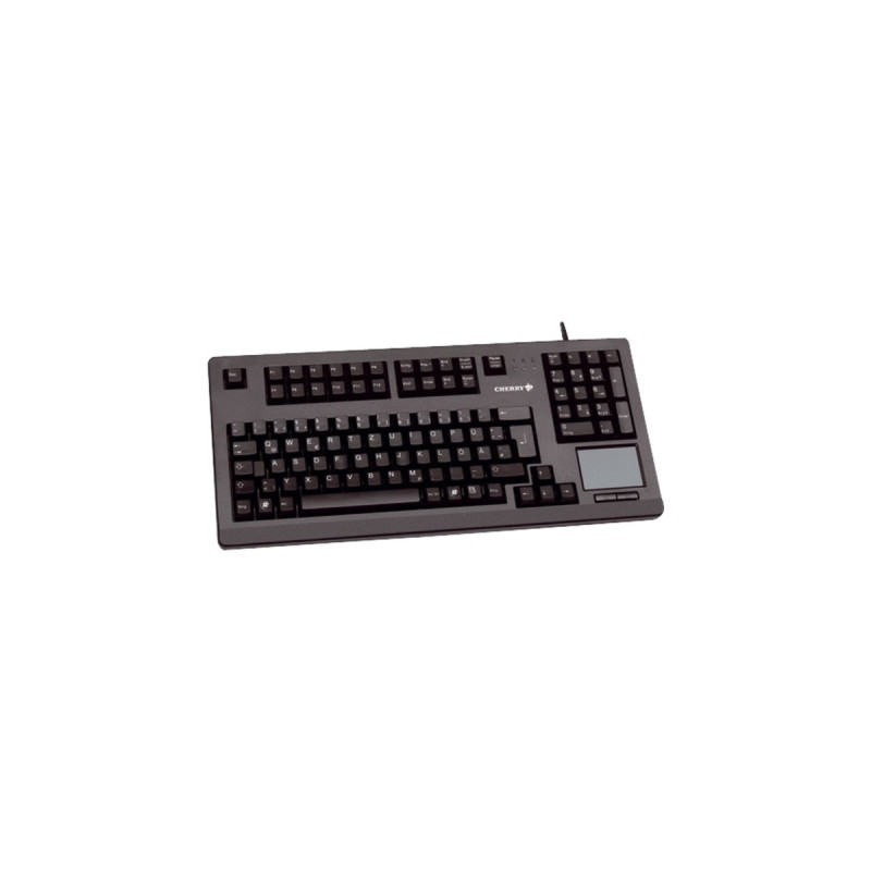 CHERRY TouchBoard G80-11900, Tastatur(schwarz, US-Layout, Cherry MX, mit Touchpad)