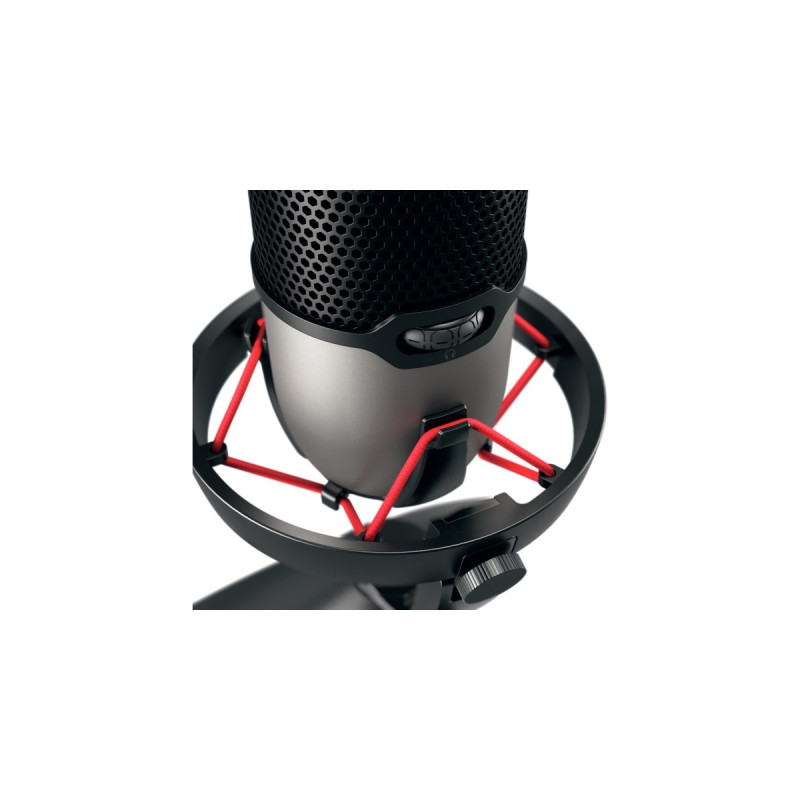 CHERRY UM 6.0 Advanced, Mikrofon(schwarz/silber, USB-C, Klinke)