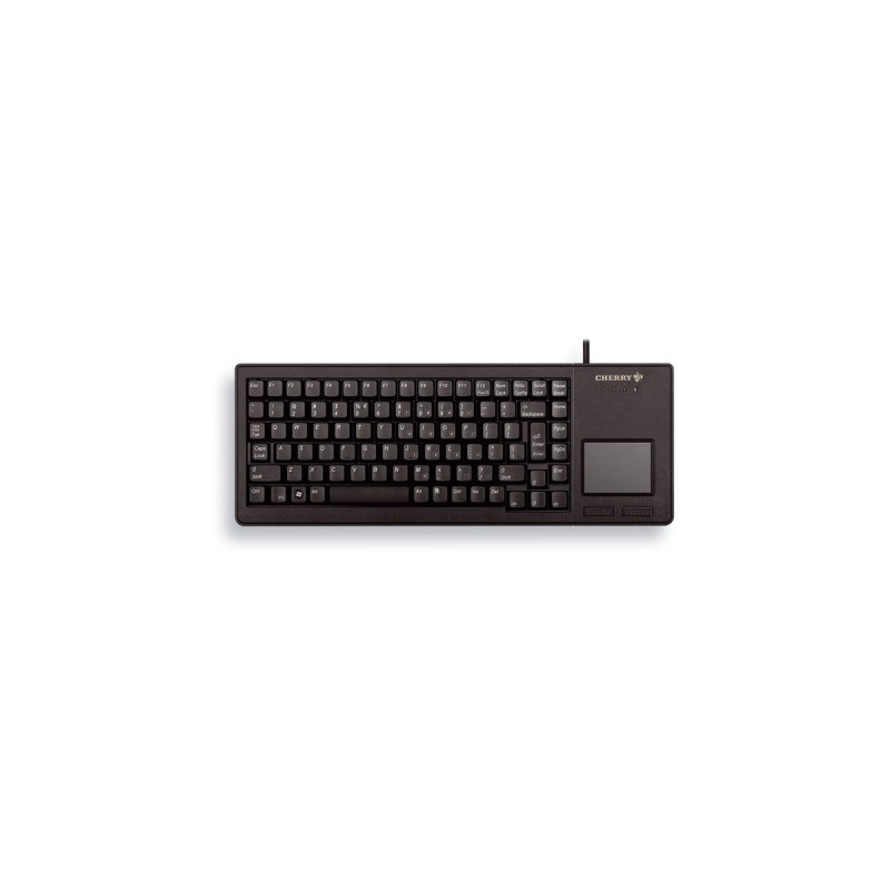 CHERRY XS Touchpad Keyboard G84-5500, Tastatur(schwarz, DE-Layout, Rubberdome)