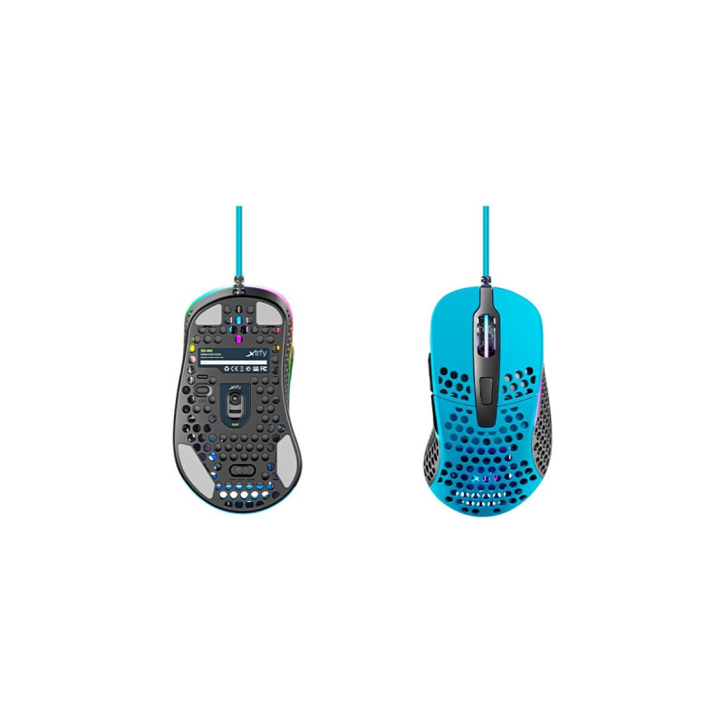 CHERRY Xtrfy M4, Gaming-Maus(blau/schwarz)