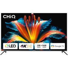 CHiQ U55QM8V, QLED-Fernseher(139 cm (55 Zoll), schwarz, Ultra HD/4K, Triple Tuner, SmartTV, Chromecast built-in)