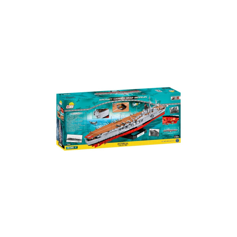 COBI Aircraft Carrier Graf Zeppelin, Konstruktionsspielzeug(Maßstab 1:300)