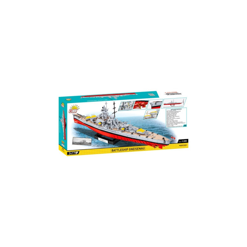 COBI Battleship Gneisenau, Konstruktionsspielzeug(Maßstab 1:300)
