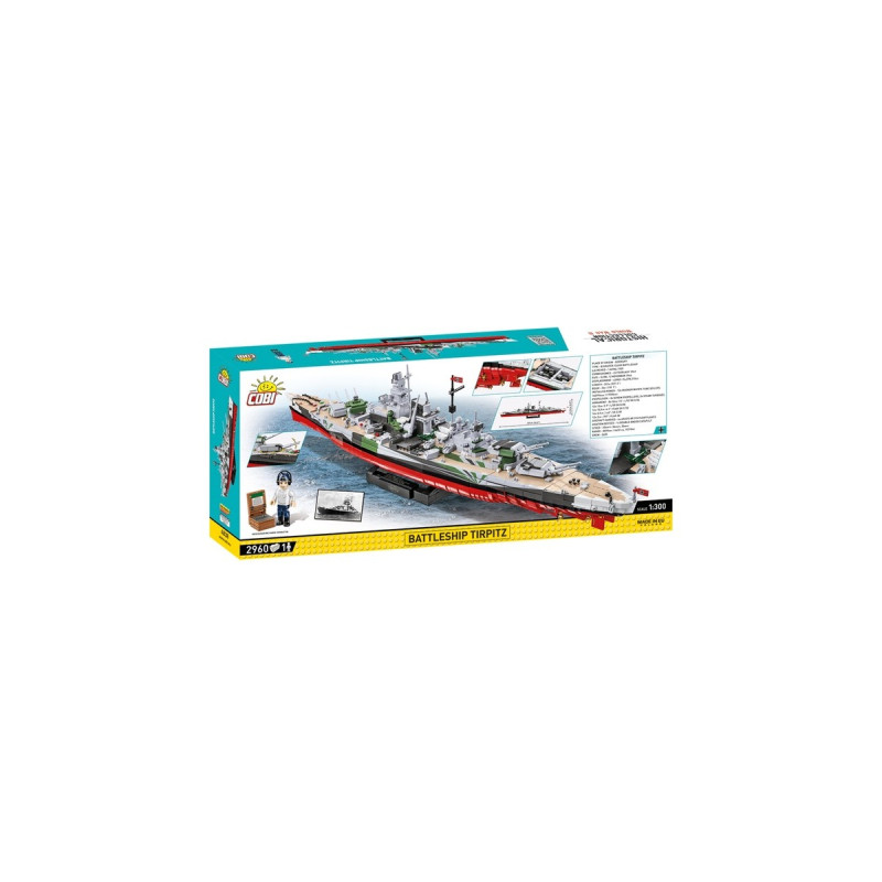 COBI Battleship Tirpitz - Executive Edition, Konstruktionsspielzeug(Maßstab 1:300)